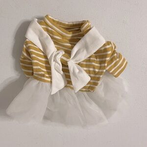 Dog Dress: Bow & Ruffles Pullover, XS